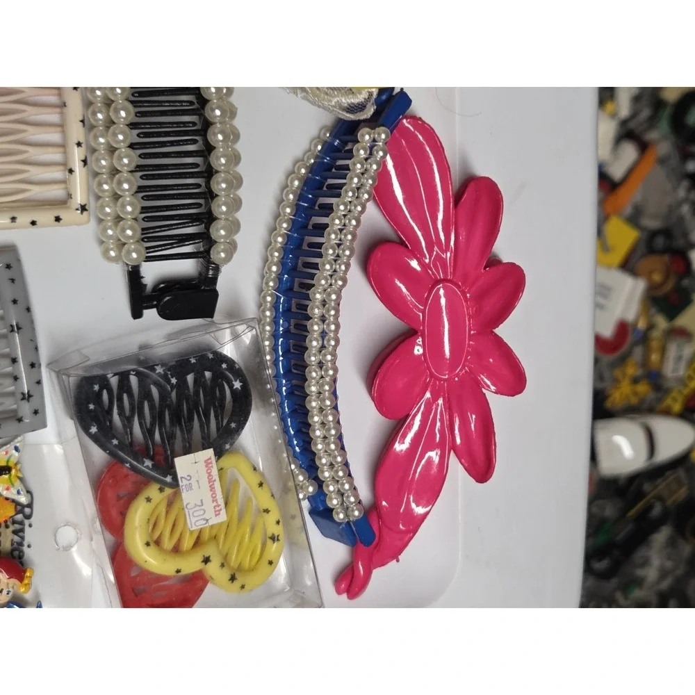Vintage 80s 90s Hair Barrettes Banana Claw Clips Goody Mixed Lot